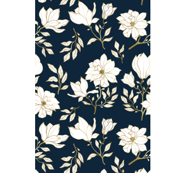 Flores brancas estor original - TenStickers