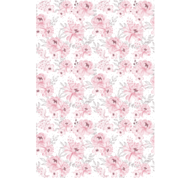 Cortina de rolo flor rosa - TenStickers