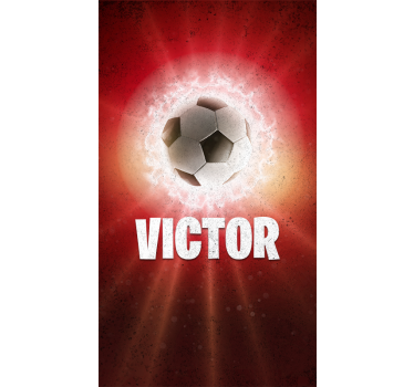 Bola de fogo com nome estor futebol - TenStickers