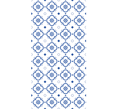Azulejos azuis padrão de efeito estor - TenStickers
