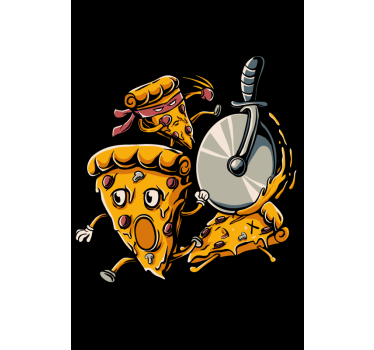 Pizza divertida sala de jantar estor - TenStickers