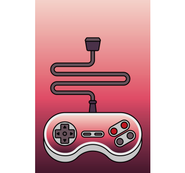 Estore de rolo frikis controlador vermelho - TenStickers