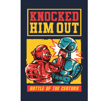 Estore de rolo frikis luta de boxe robótico - TenStickers