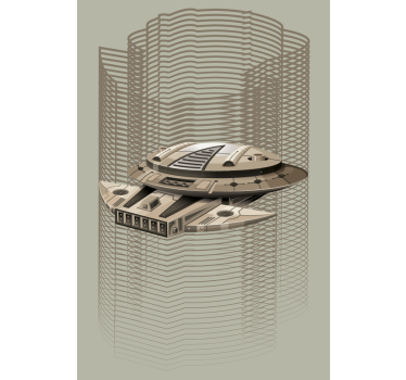 Nave espacial estor geek - TenStickers
