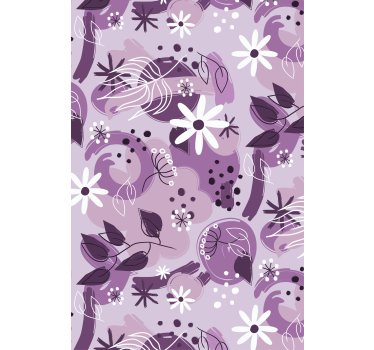 Cortina de rolo de flor roxa diferente - TenStickers