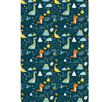 Estore de rolo dinossauros diversão temática de dinossauros - TenStickers