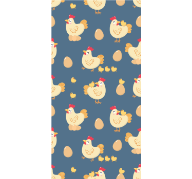 Estores de rolo de animais aves e ovos - TenStickers