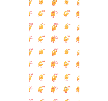 Estores de rolo de animais expressões de pássaros fofos - TenStickers