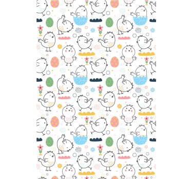 Estores de rolo de animais pintinhos simples - TenStickers