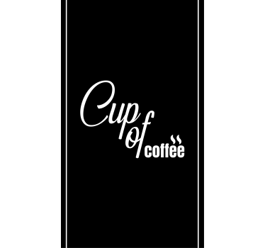 Estore de rolo para cozinha xícara de café - TenStickers