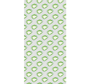 Verde moderno maçãs cortina de rolo de frutas e vegetais - TenStickers