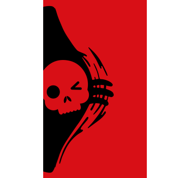 Estore de rolo frikis desenho do emblema da caveira - TenStickers