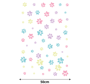 Fantásticas patas de cão coloridas e estors para animais - TenStickers