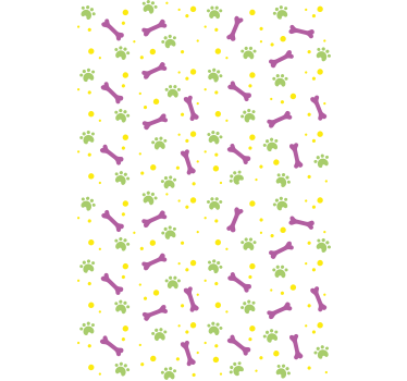 Estores de rolo de animais patas e ossos - TenStickers