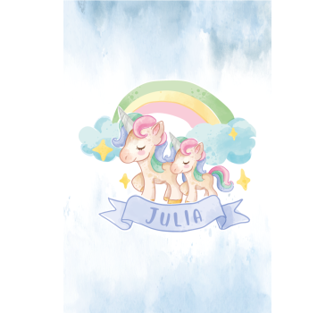 Estore de rolo infantil aventura de unicórnio - TenStickers