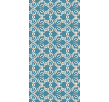 Cortina de rolo com padrão vintage antigo em azul e branco na sal - TenStickers