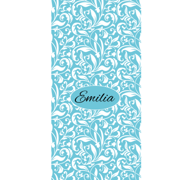 Estore de rolo florais motivo floral personalizado - TenStickers