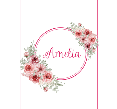 Estore de rolo flores e plantas arranjo floral personalizado - TenStickers