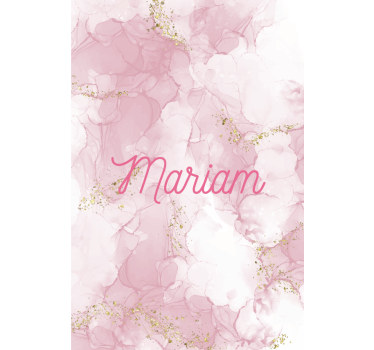 Estore de rolo elegantes mármore rosa com nome - TenStickers