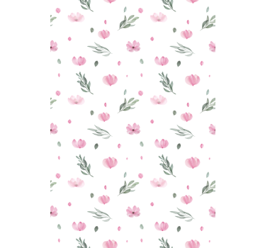 Estore de rolo para cozinha tema floral delicado - TenStickers