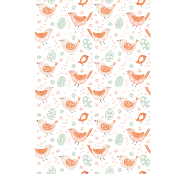 Estore de rolo animais variados pássaros e ovos - TenStickers