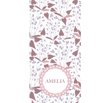 Estampado de flores vintage em tons pastel - TenStickers
