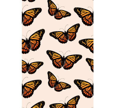 Estore de rolo borboleta padrão vibrante - TenStickers