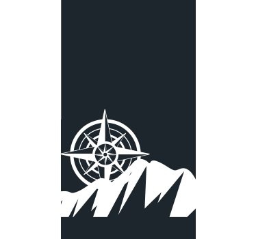Montanha e bússola estor original - TenStickers