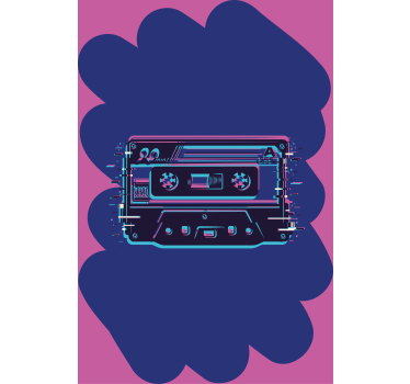 Estore de rolo frikis ilustração de cassete retrô - TenStickers