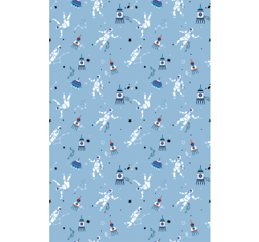 Estore de rolo frikis astronautas e foguetes - TenStickers