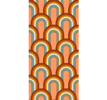 Arco-íris como estore clássico dos anos 70 - TenStickers