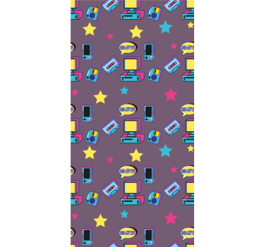 Sistemas de videogame dos anos 80 vintage estor - TenStickers