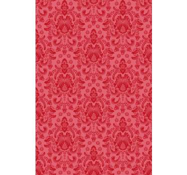 Estores de rolo clássicos motivo barroco vermelho - TenStickers