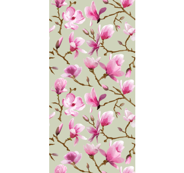 Estore de rolo para cozinha flor de mangólia rosa - TenStickers