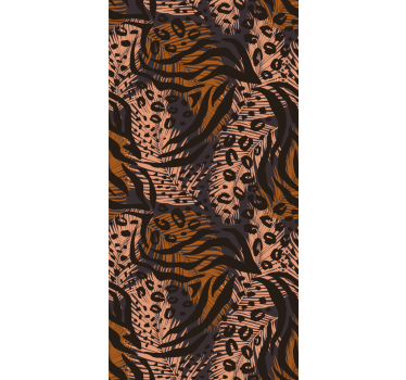 Estore de rolo animais variados tema de selva estampado - TenStickers