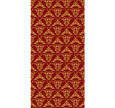 Estore de rolo rústico padrão tradicional ornamentado - TenStickers