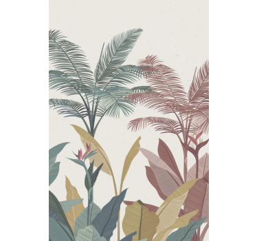 Cortina de rolo para árvores de terracota para plantas tropicais - TenStickers