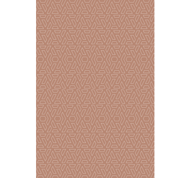 Terracota padrão retangular mais cortinas vintage - TenStickers