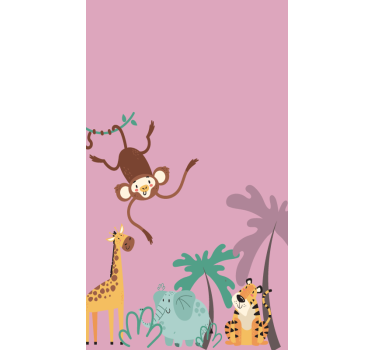 "boho" kids selva animal estor - TenStickers