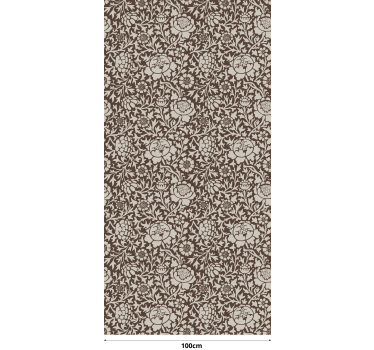 Cortina de rolo de flores com estampa floral vintage - TenStickers