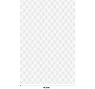 Estore Branco com Textura Acolchoada - TenStickers