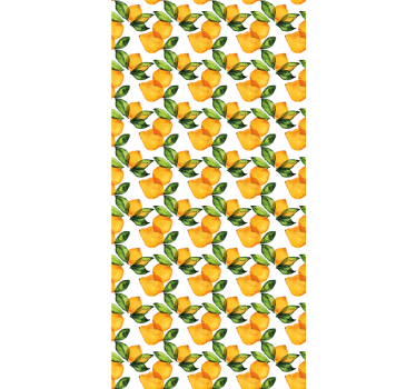 Estores de rolo de frutas e vegetais estilo mediterrâneo de limão - TenStickers