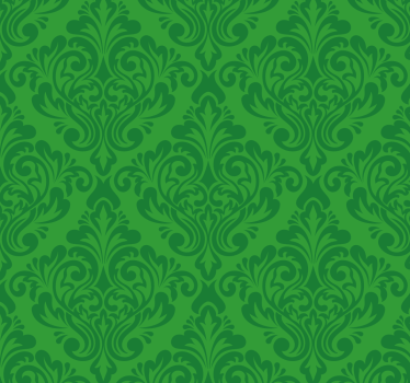 Estore de rolo verde damasco floral - TenStickers