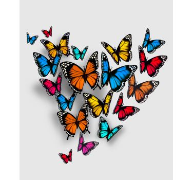 Estore de rolo borboleta colorido brilhante - TenStickers