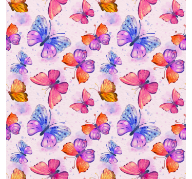 Estore de rolo borboleta aquarela colorida - TenStickers