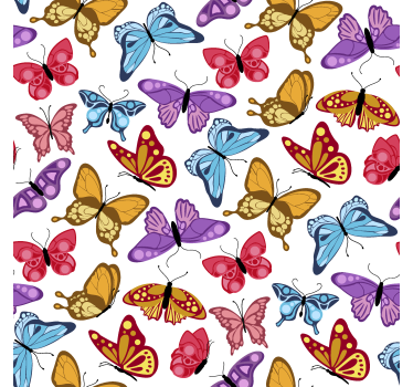 Estore de rolo borboleta desenho colorido - TenStickers