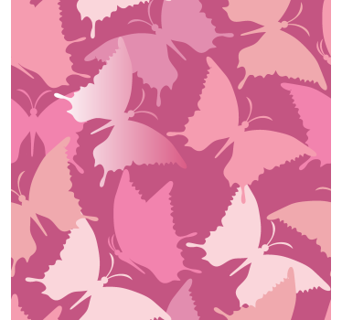 Estore de rolo borboleta fundo rosa - TenStickers