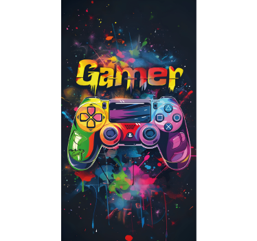 Estore de rolo de frikis controle multicolorido - TenStickers