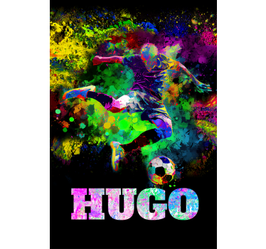 Estore de rolo futebol desenho colorido - TenStickers