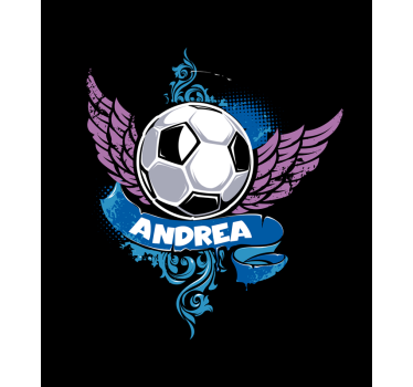 Estore de rolo futebol bola voadora com nome - TenStickers
